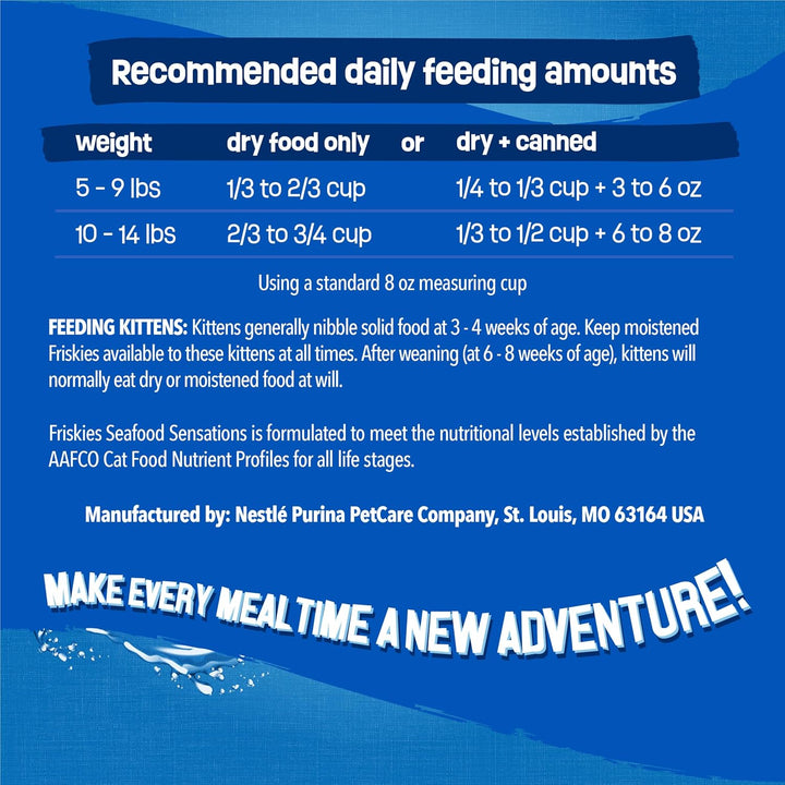 Purina  Dry Cat Food Seafood Sensations with Salmon, Tuna, and Shrimp Flavors - 22 Lb. Bag