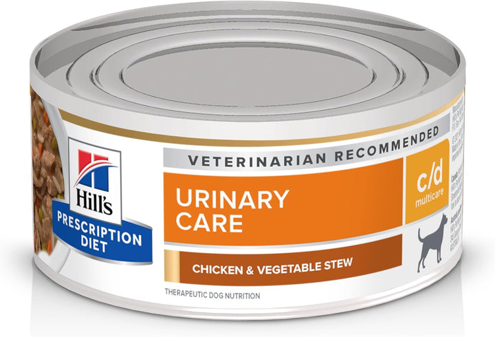 C/D Multicare Urinary Care Chicken & Vegetable Stew Wet Dog Food, Veterinary Diet, 12.5 Oz. Cans, 12-Pack