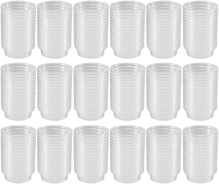 100 Pcs 0.5Oz Crested Gecko Food and Water Feeding Cups, Reptile Feeder Bowls, for Lizard and Other Small Pet Ledge Accessories Supplies