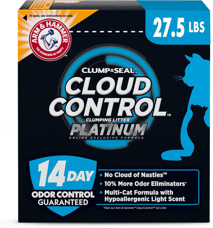 Cloud Control Platinum Clumping Cat Litter Odor Control, 37 Lbs.