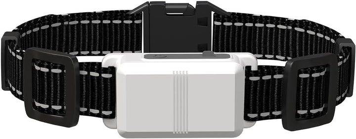 Wireless Pet Barrier - Rechargeable Indoor Barrier with 6 Adjustable Range Radius up to 7 Ft, 6 Adjustable Safe Static Intensity, Electric Fence System for Dogs with Hook (White)