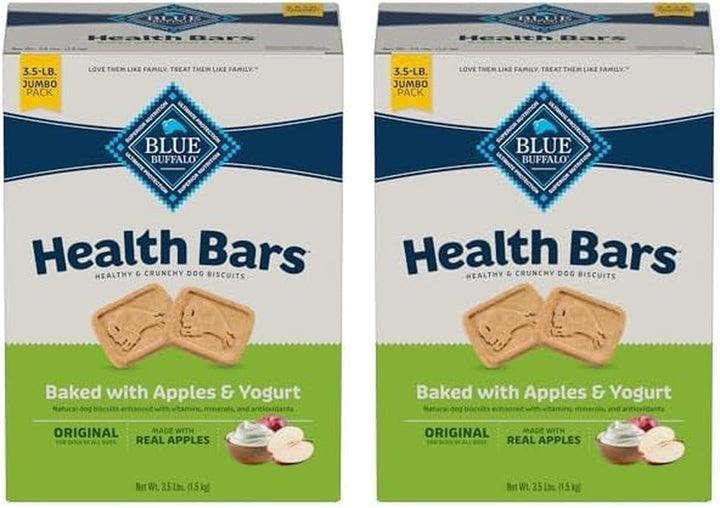 Health Bars Crunchy Dog Biscuits, Oven-Baked with Natural Ingredients, Bacon, Egg & Cheese , 16-Oz Bag