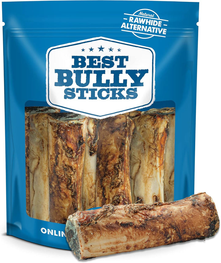 Marrow Bones - 3 Count (Pack of 1) - USA Packed, Healthy Snack, Grass-Fed Beef, Long-Lasting, Great for Large Breeds