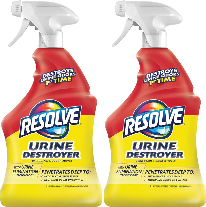 Urine Destroyer Spray – Pet Stain and Odor Remover, Carpet Cleaner Solution for Cat and Dog Urine, 32 Fl Oz