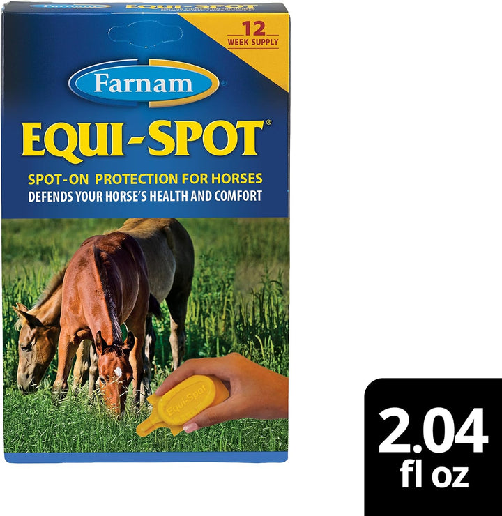 Equi-Spot, Horse Fly Control, Long-Lasting Protection, 6 Applications, 12-Week Supply for One Horse
