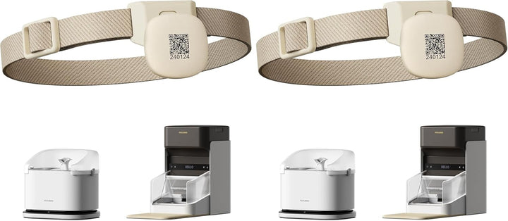 RFID Collar Tag for Smart App Monitoring Cat Water Fountain PLWF305 and One RFID Automatic Cat Feeder PLAF301, Lightweight and Compact Tag with Snap Release Design