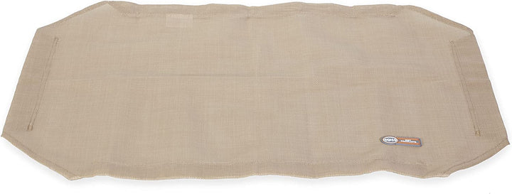 Dog Cot Replacement Cover, Designed to Fit K&H Large Pet Cots (Sold Separately), Indoor Outdoor, Breathable Cooling Mesh Center, Machine Washable - Large 42 X 30In Chocolate