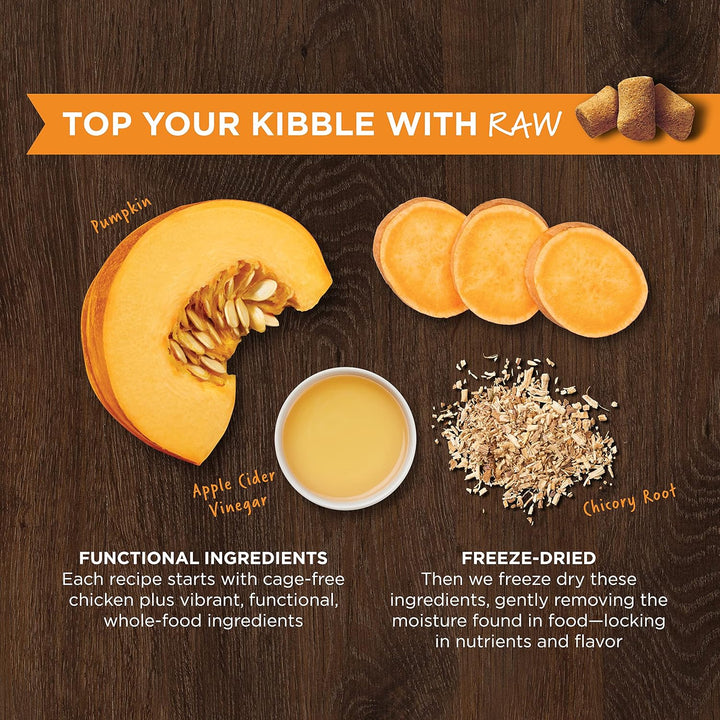 Raw Boost Mixers Gut Health Freeze-Dried Dog Food Topper, 5.5 Oz. Bag