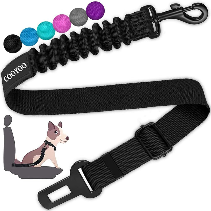 Dog Seat Belt,3 Piece Set Retractable Dog Car Harness Adjustable Dog Seat Belt for Vehicle Nylon Pet Safety Seat Belts Heavy Duty & Elastic