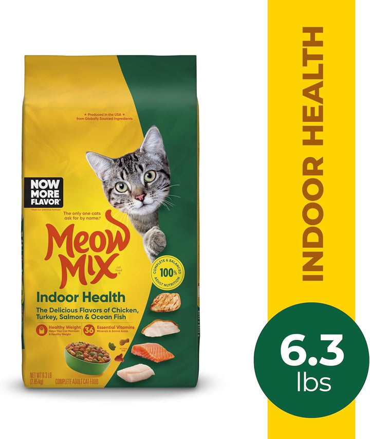 Indoor Health Dry Cat Food, 6.3 Pound Bag