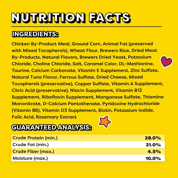 Classic Crunchy and Soft Cat Treats Tempting Tuna Flavor, 16 Oz. Tub