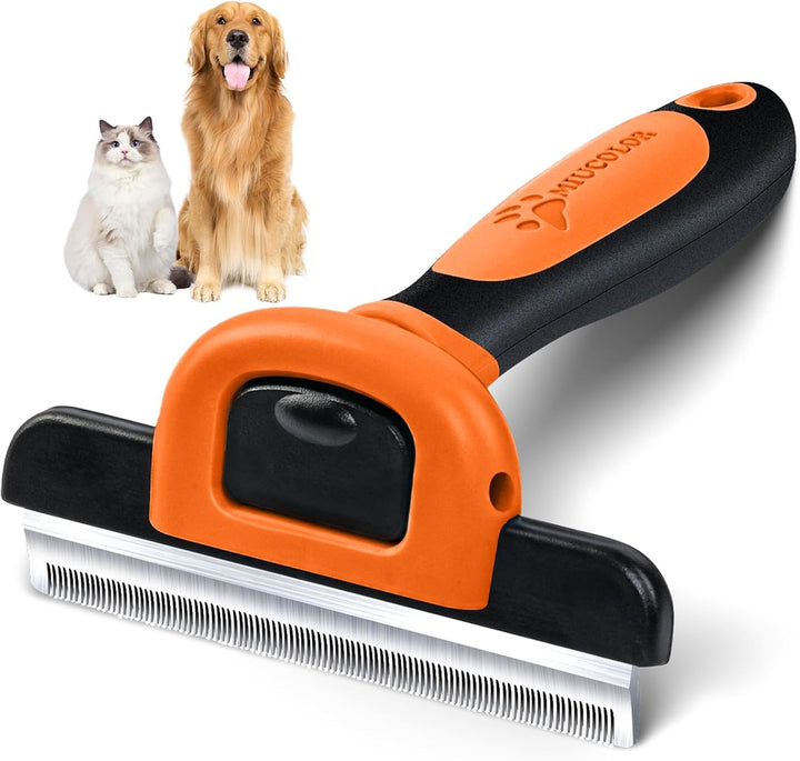 Pet Grooming Brush, Deshedding Tool for Dogs & Cats, Effectively Reduces Shedding by up to 95% for Short Medium and Long Pet Hair