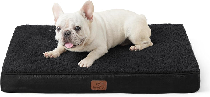 Dog Beds Large Sized Dog - Comfy Flat Pet Beds with Removable Washable Cover, Orthopedic Egg Crate Foam Puppy Mat, Suitable for Pet up to 65 Lbs