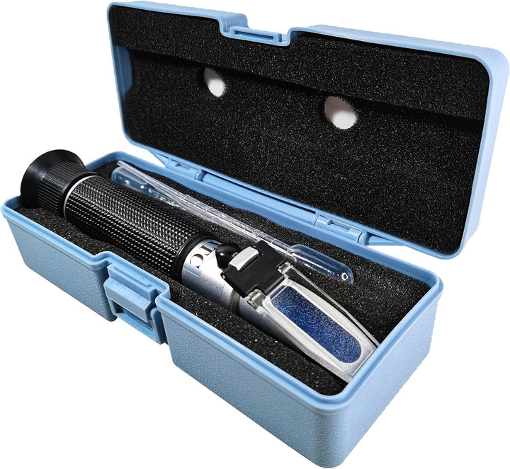 Salinity Refractometer for Seawater and Marine Fishkeeping Aquarium 0-100 PPT with Automatic Temperature Compensation
