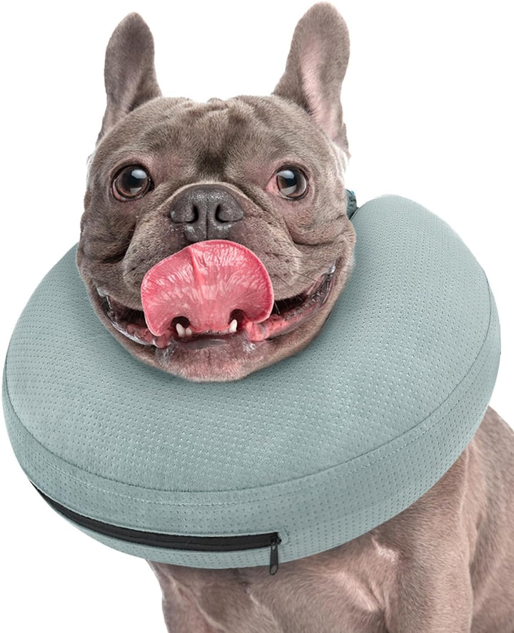 Inflatable Dog Cone Collar Alternative after Surgery, Doggie Neck Donut Collar Recovery Ecollar, Soft Dog Cone for Small Medium Large Dogs