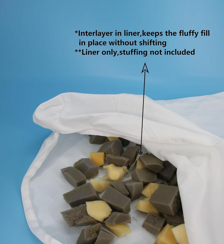 Dog Bed Inner Liner Replacement with Inter Layer Not Waterproof Stuffing Liner Only 36X27 Inch