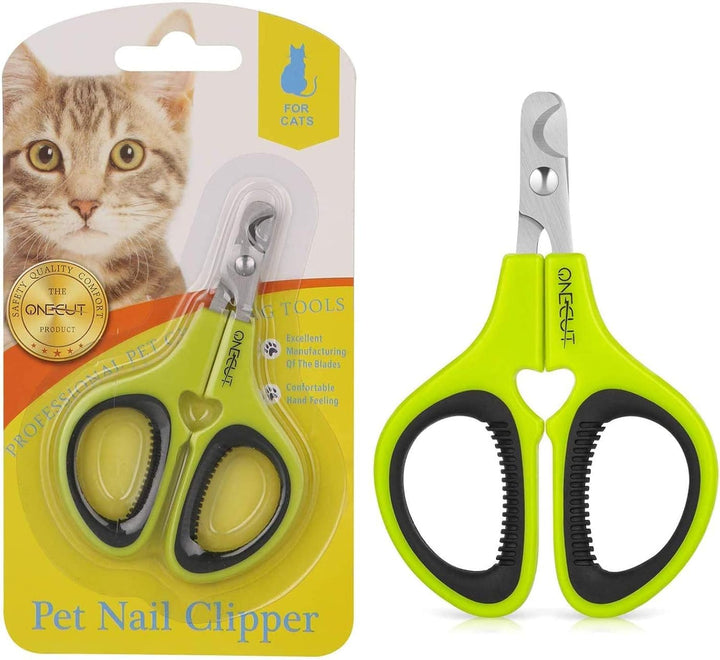 Pet Nail Clippers, Update Version Cat & Kitten Claw Nail Clippers for Trimming, Professional Pet Nail Clippers Best for a Cat, Puppy,Rabbit, Kitten & Small Dog,Sharp & Safe (Pink)