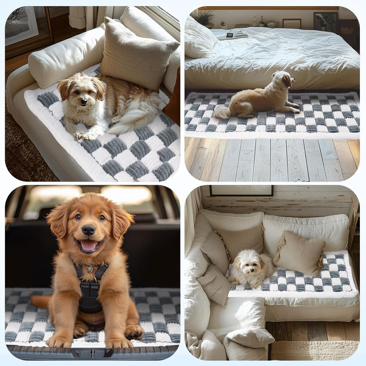 Dog Couch Cover Protector, Couch Covers for Sofa, Velvet Soft, Non Slip, Washable (Grey, 27.6 * 59.1Inch)