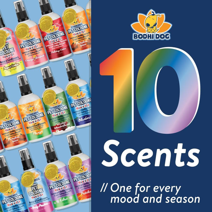 Natural Dog Cologne (Blueberry) - Premium Scented Deodorizing Pet Perfume with Conditioner for Dogs & Cats - Keeps Pets Fresh & Clean - Gentle and Safe Formula, Made in USA (4 Fl Oz)