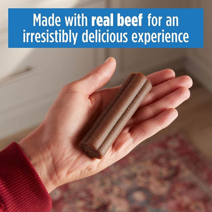 Comfort Chews, Rawhide Free Dog Treats with Unique Chewy Texture and Real Beef, 16 Chews, Easy on Digestive System