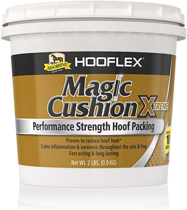 Hooflex Magic Cushion Xtreme, Veterinary Formulated Fast-Acting Relief, Reduce Hoof Heat for up to 24 Hours, 2 Lb Tub
