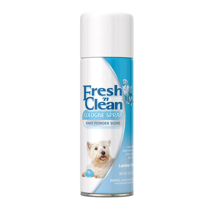 Fresh ’N Clean Cologne Spray - Baby Powder Scent - 6 Oz - Controls Odor & Keeps Dogs Smelling Fresh
