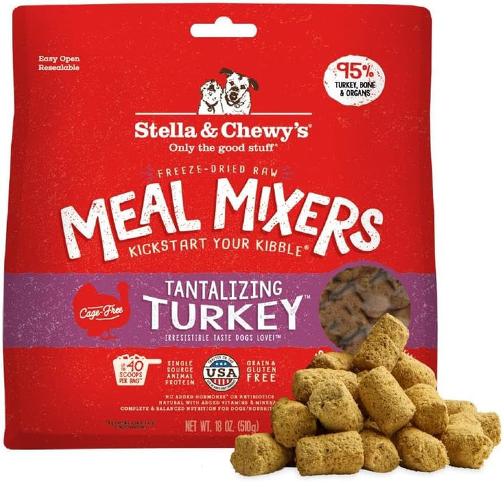 Freeze-Dried Raw Chicken Meal Mixers- Dog Food Topper and Mixer - Made with 95% Cage-Free Chicken, Organs & Bone - Perfect for Picky Eaters - Grain-Free - 3.5Oz