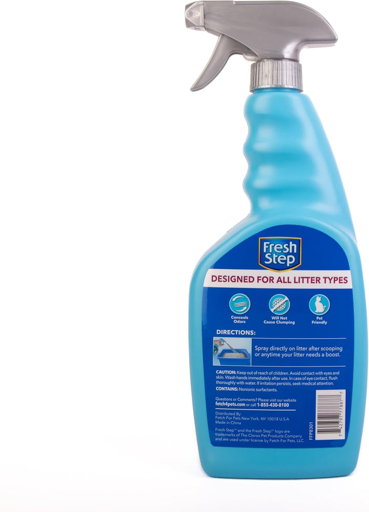 Cat Litter Box Odor Eliminating Spray - Odor Neutralizing Cat Deodorizer Spray for Kitty Litter Box, 24 Fl Oz