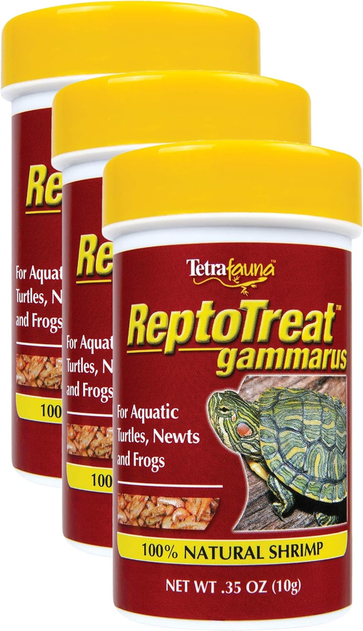 Reptotreat Gammarus 0.35 Ounce, Shrimp Treat for Aquatic Turtles, Newts and Frogs,100% SHRIMP