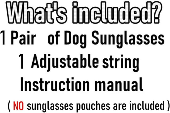G010 Dog Pet Costume Aviator Sunglasses for Medium Breeds 20-40 Lbs (Black)
