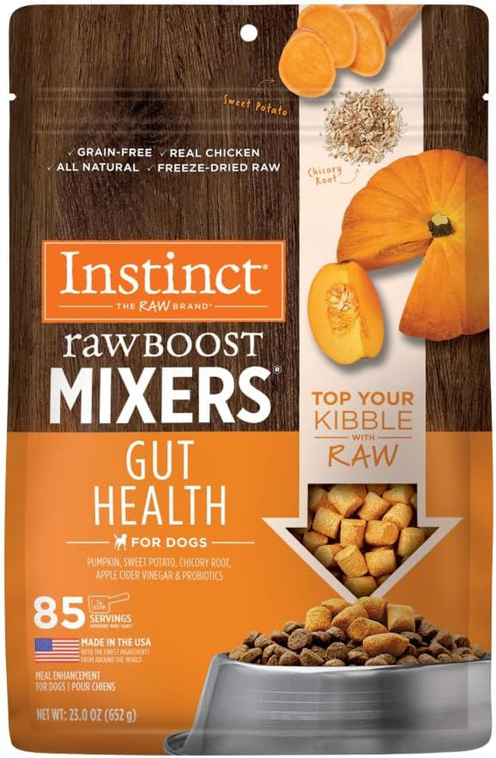 Raw Boost Mixers Gut Health Freeze-Dried Dog Food Topper, 5.5 Oz. Bag