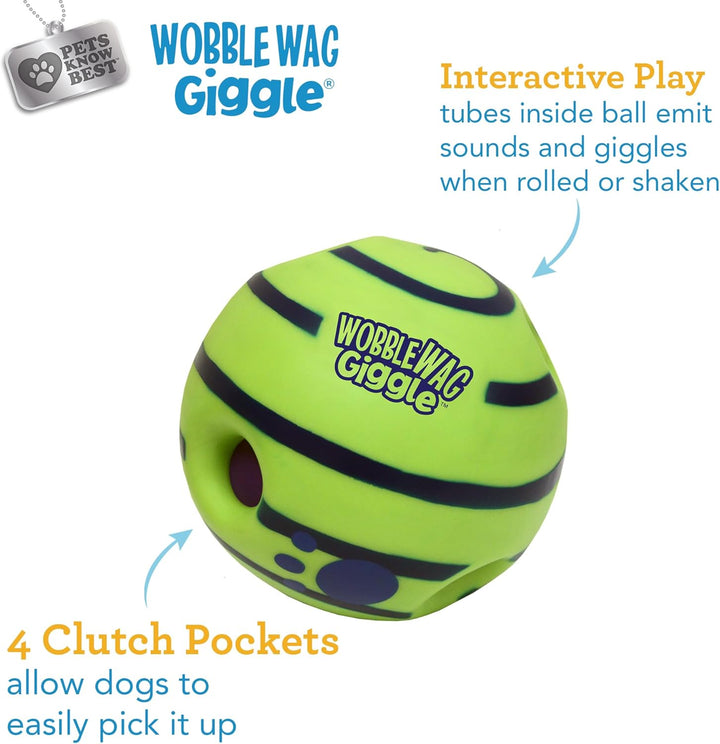 Ball | Rolling Enrichment Toy for Fun Playtime, Interactive Play for Indoor or Outdoor, Keeps Dogs & Puppies Large, Medium or Small Busy & Moving, as Seen on TV | Pack of 1