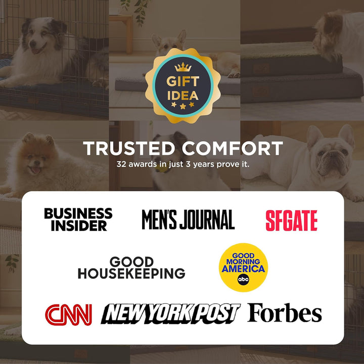 Dog Beds Large Sized Dog - Comfy Flat Pet Beds with Removable Washable Cover, Orthopedic Egg Crate Foam Puppy Mat, Suitable for Pet up to 65 Lbs