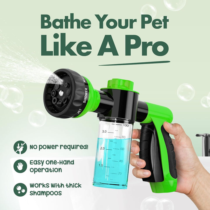 Soap & Shampoo Dispenser for Pet Wash and Garden Hose Sprayer Nozzle by