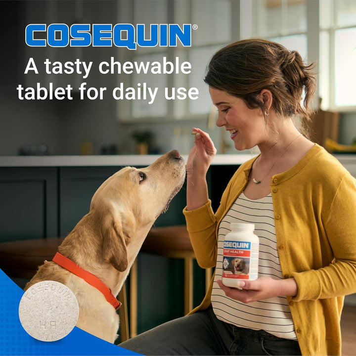 Nutramax Cosequin for Dogs Joint Health Supplement, Contains Glucosamine for Dogs, plus Chondroitin, MSM and HA, Supports Healthy Joints, Chewable Tablets, 75 Count