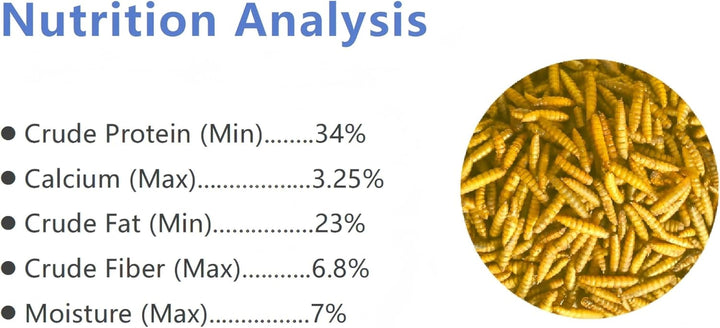 10Lb Dried Black Soldier Fly Larvae Chicken Feed,100% Natural Non-Gmo BSF Larvae,More Calcium than Mealworms,High Protein Chickens Treats, Food for Wild Birds, Ducks, Laying Hens