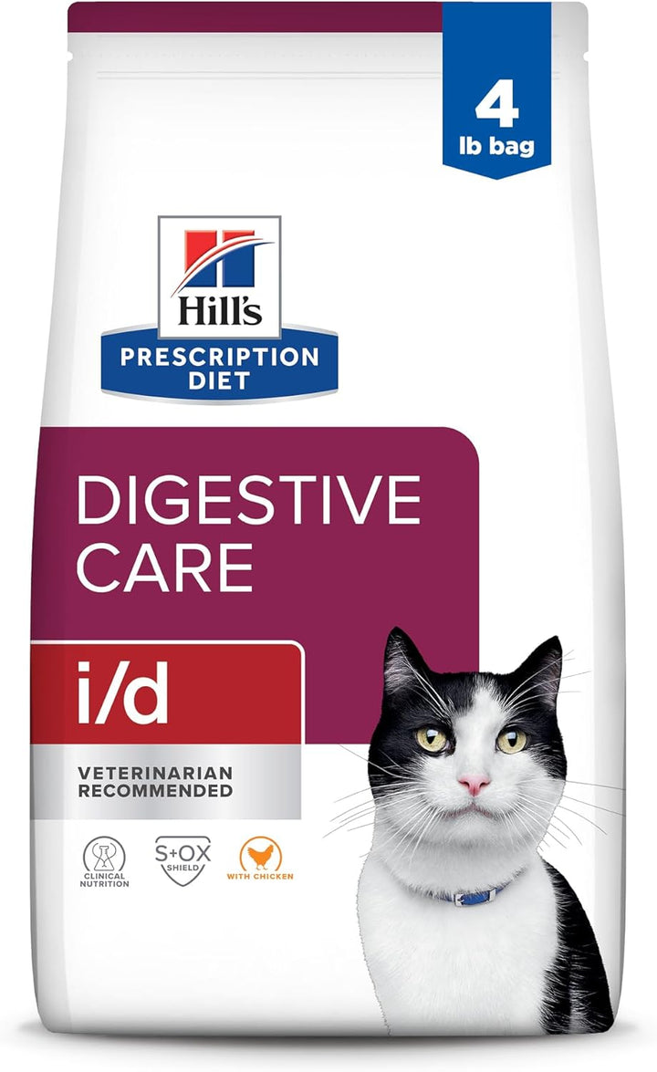 I/D Digestive Care Chicken Flavor Dry Cat Food, Veterinary Diet, 8.5 Lb. Bag