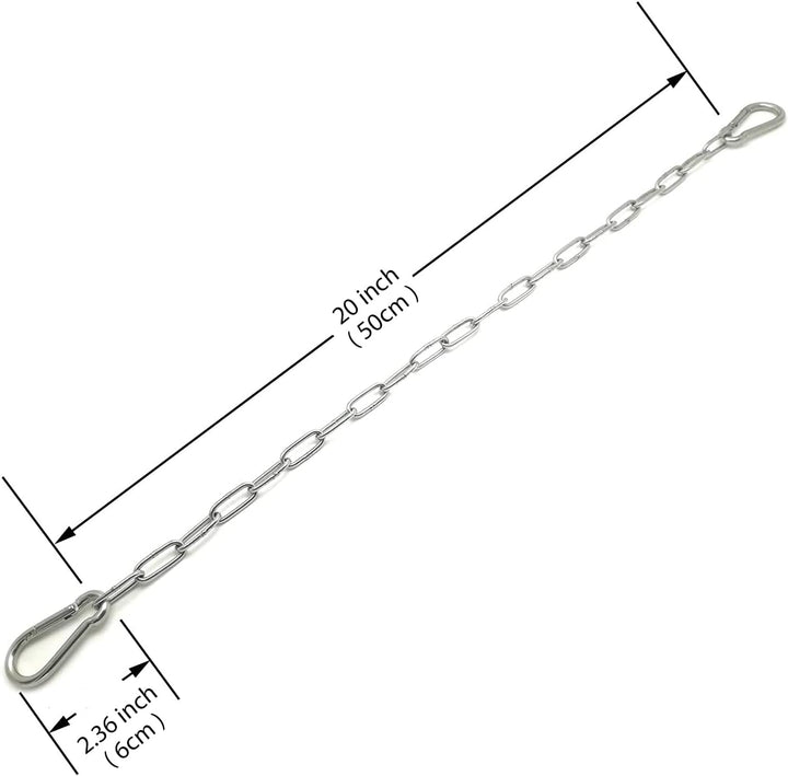 Gate Chain for Outdoor Fence - Rustproof Metal Gate Latch Chain with Hooks, Secure and Durable for Garden, Yard, and Farm Use - Easy Installation, Weather Resistant (1 Pack)