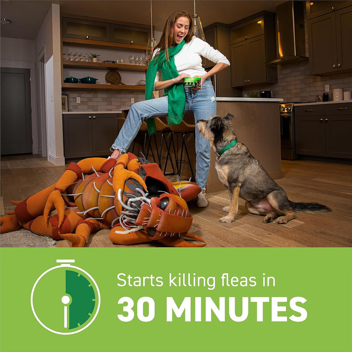 for Dogs (Nitenpyram), Fast-Acting Oral Flea Treatment for Dogs over 25+ Lbs, Vet-Recommended Flea Medication Tablets Start Killing in 30 Minutes, 6 Doses