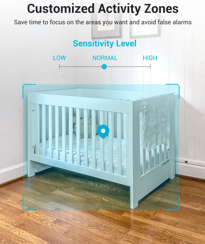 Cameras for Home Security, 2K Pet Camera with Phone App, 360° PTZ Indoor Cameras, 2-Way Talk, Motion Tracking, Color/Ir Night Vision, Cloud&Sd, Works with Alexa (2Pack, 5Ghz/2.4Ghz Dual-Band)