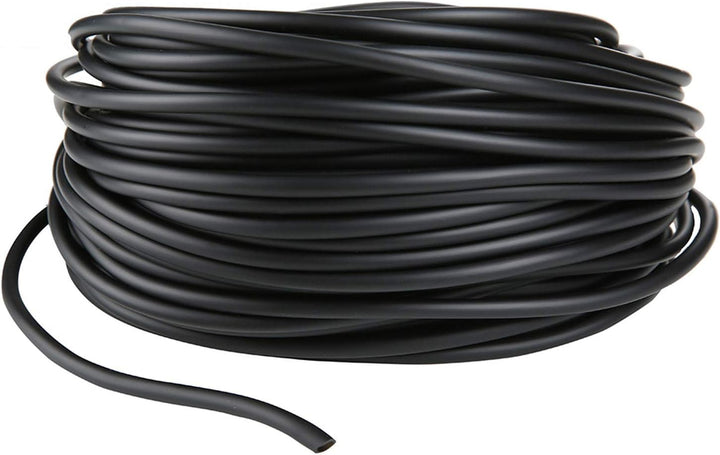 Aquarium 50 Feet Standard 3/16" Black Flexible Airline Tubing with Black Plastic Connectors for Fish Tank,Terrariums, and Hydroponics