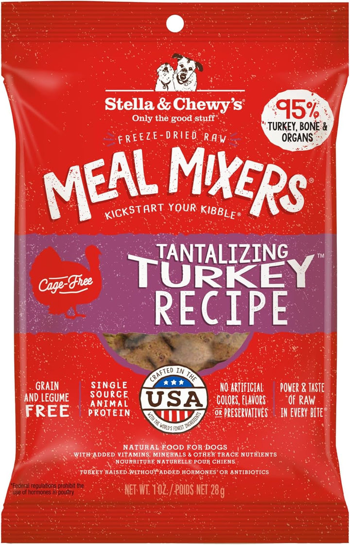 Freeze-Dried Raw Chicken Meal Mixers- Dog Food Topper and Mixer - Made with 95% Cage-Free Chicken, Organs & Bone - Perfect for Picky Eaters - Grain-Free - 3.5Oz