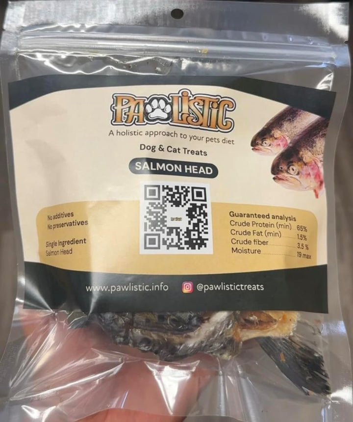 Dehydrated Salmon Head for Cats and Dogs