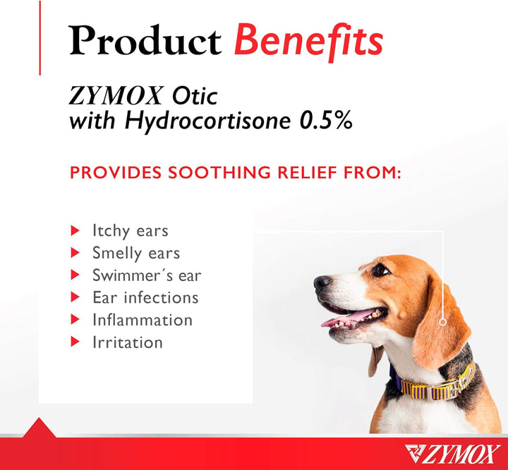 Enzymatic Ear Solution with 0.5-Percent Hydrocortisone, for Dog & Cat, 1.25 Oz