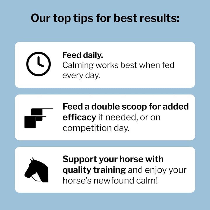 Calming Equine Supplement 5LB Bag – Anxiety Relief and Enhanced Focus for Horses – L-Tryptophan, Thiamine & Magnesium