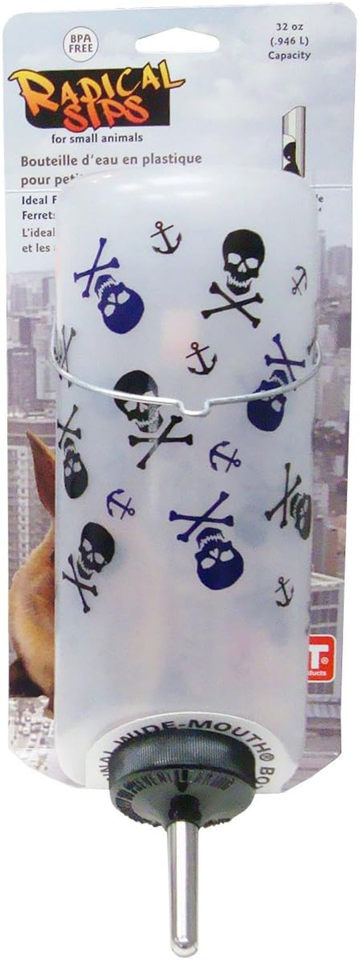 Pet Wide Mouth Water Bottle (16 Oz), Translucent, 8802