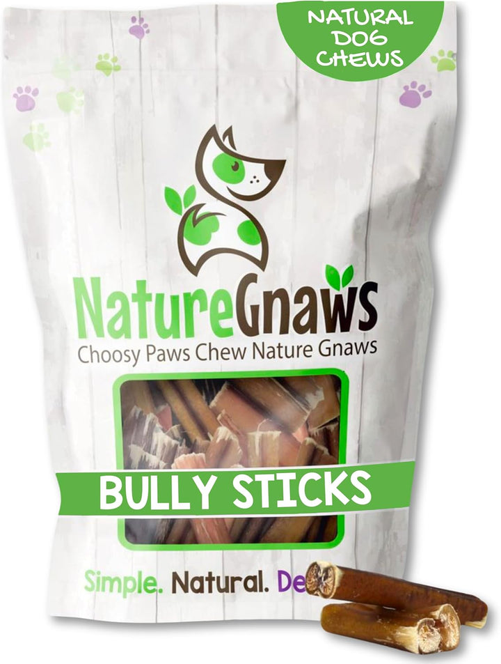 Bully Sticks for Dogs 11-12" (8Oz) - Mixed Thickness - Long Lasting for Aggressive Chewers and Large Dogs - Natural Beef Dog Chew Bones