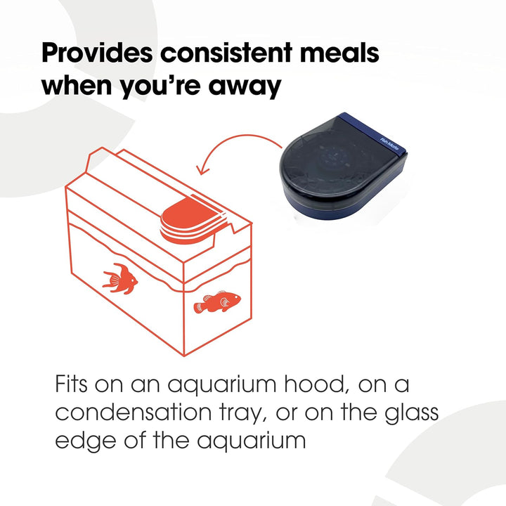 14-Feed Automatic Aquarium Fish Feeder (F14) - Timer Controlled for Precise Reliable Feeding, Vacation or Daily Use with Included Clamps, Serves up to 14 Meals