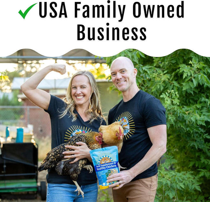 Herb Supplement for Backyard Chickens - Natural Chicken Treats, Poultry Feed Botanical Mix, Plant-Based Coop Snacks for Daily Wellness, Feather Quality, Egg Production, USA (12 Oz)