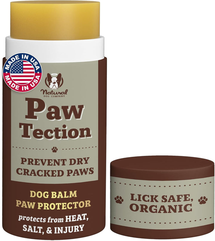 Pawtection Balm 2 Oz Stick – Dog Paw Protection Wax with Shea Butter & Calendula – Shields Paws from Snow, Ice, Salt, Hot Pavement & Rough Terrain – Lick-Safe, Vegan